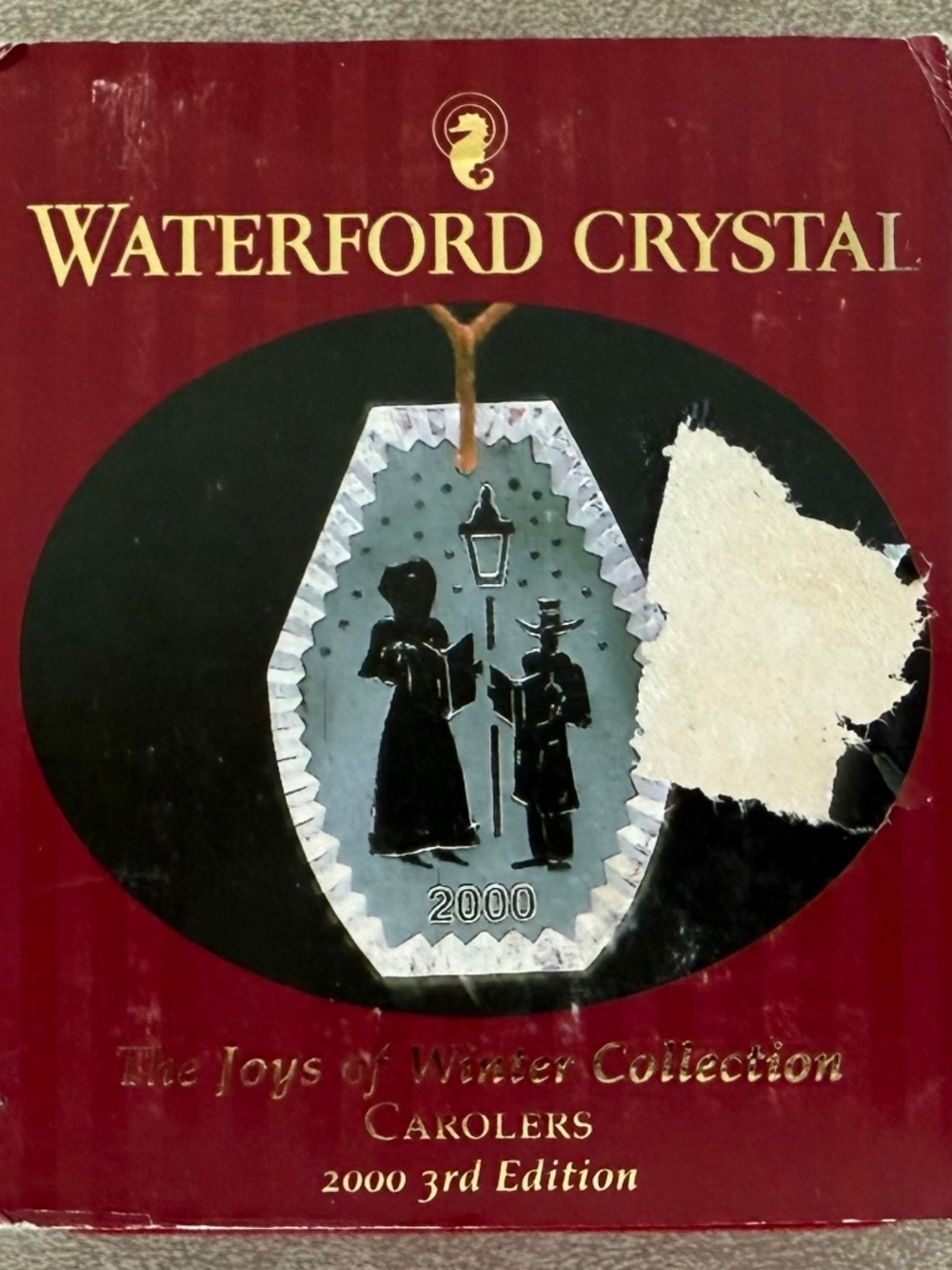 Waterford Crystal 2000 Christmas Ornament - Carolers